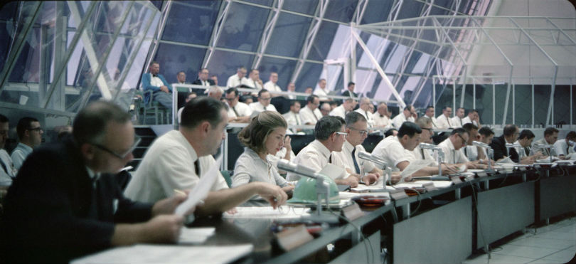 Systems check tijdens de Apollo 11-missie